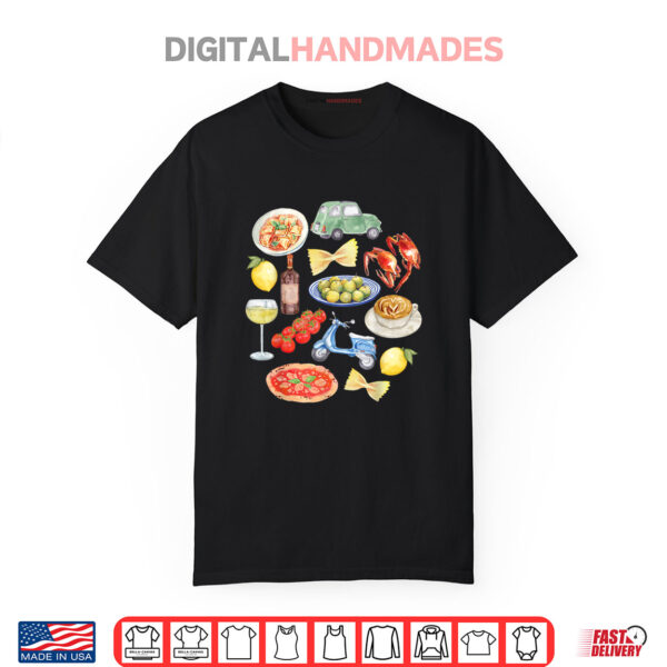 Italy Aesthetic Watercolor Vibes Graphic Shirt