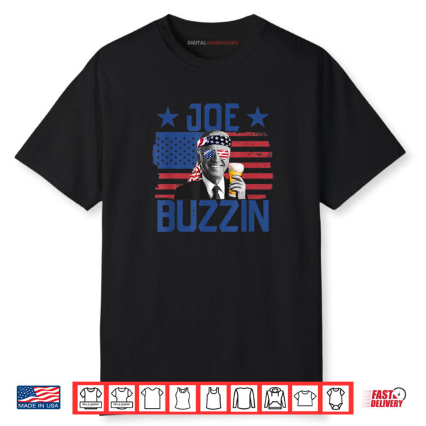 Joe Buzzin’ 4th Of July Funny Drinking President Joe Biden Shirt