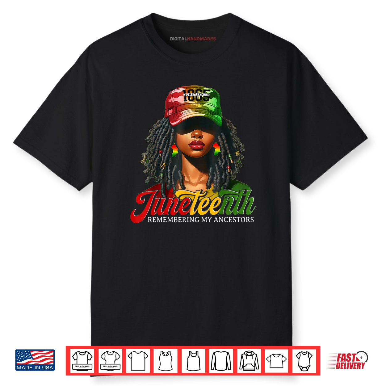 Juneteenth Tshirt Women Loc’d Hair Remebering My Ancestors Shirt Juneteenth Tshirt Women Loc’d Hair Remebering My Ancestors Shirt