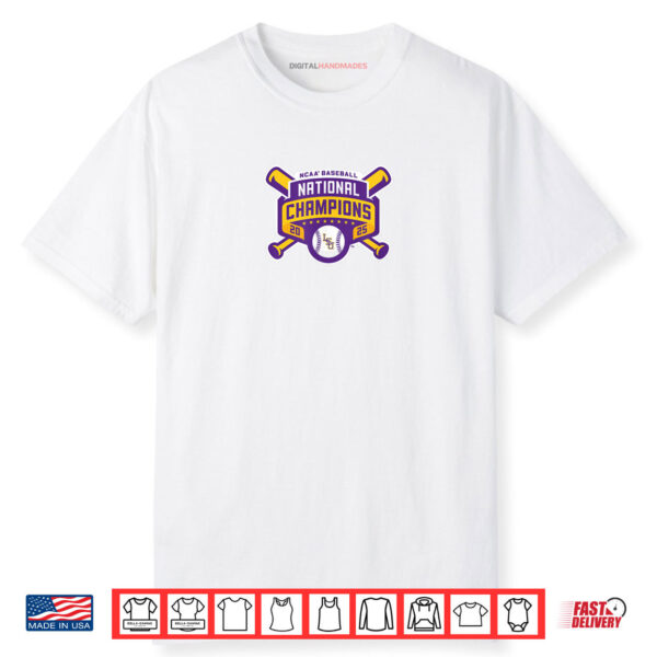 LSU Baseball 2025 National Champions Logo Shirt