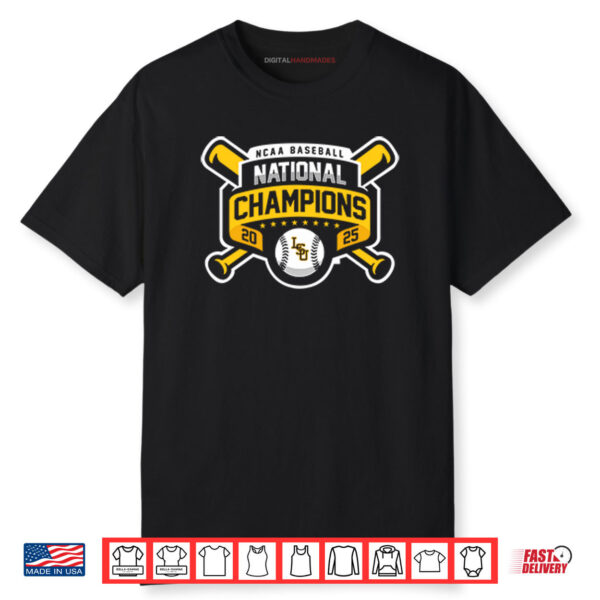 LSU Tigers Baseball National Champs 2025 Shirt
