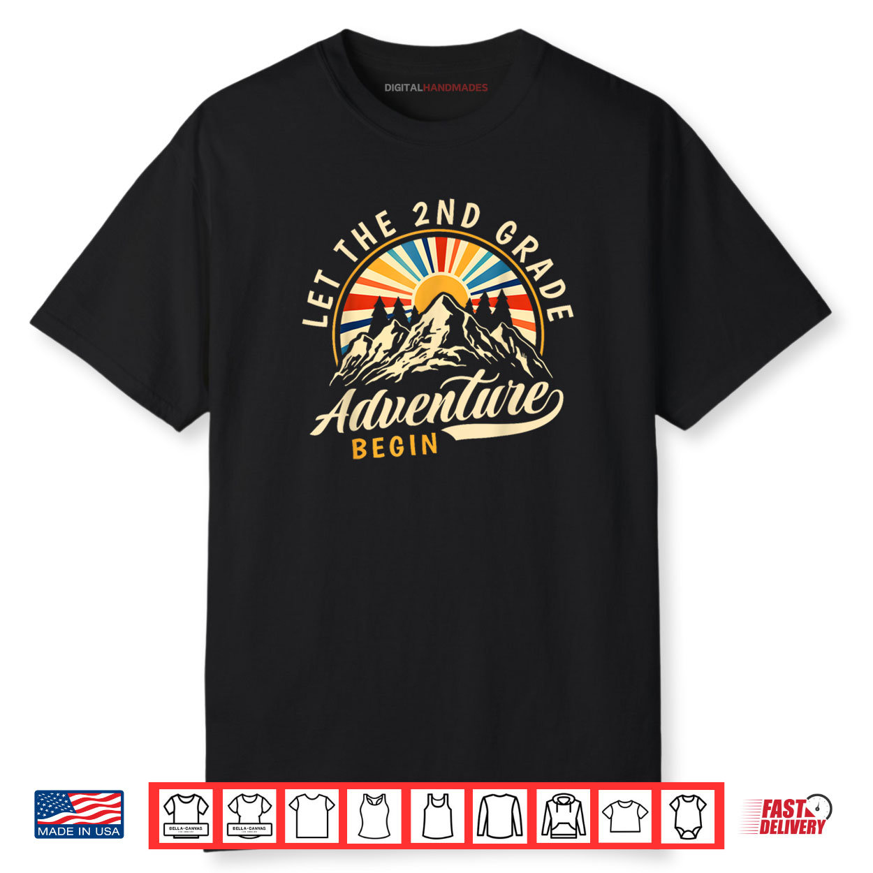 Let The 2nd Grade Adventure Begin Back To School Teacher Shirt