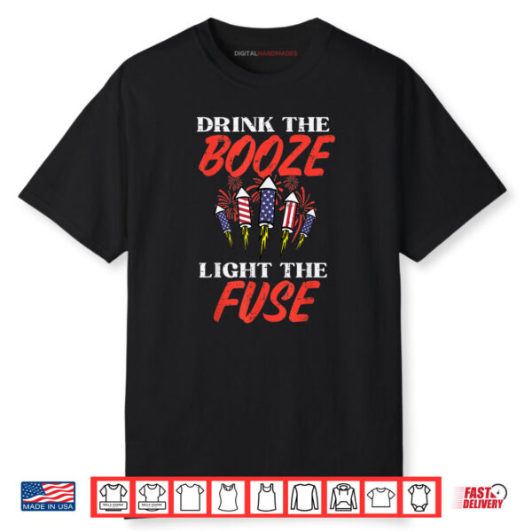 Light The Fuse Fireworks Funny Fourth 4th Of July Shirt