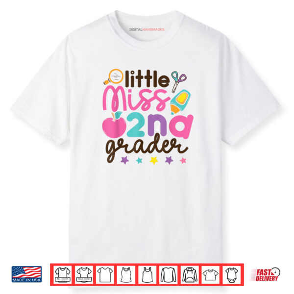 Little Miss 2nd Grade First Day of Second Grade Cute Shirt