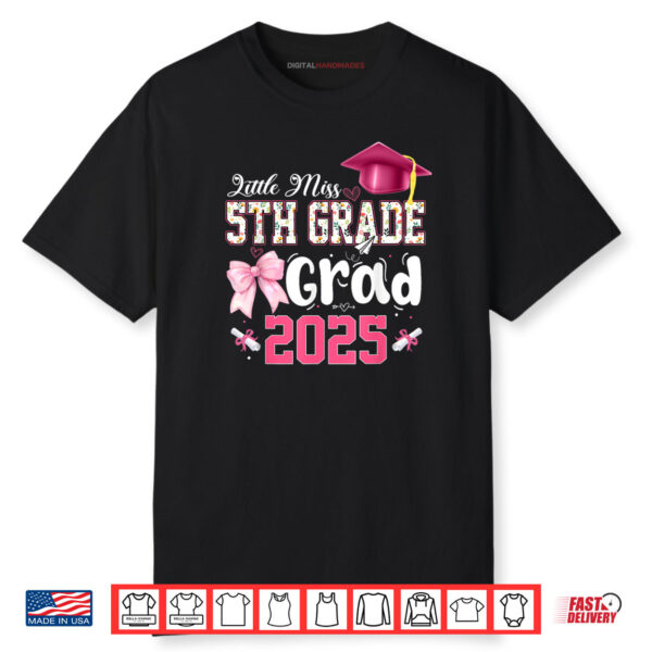 Little Miss 5th Grade Graduation Graduate Coquette Shirt