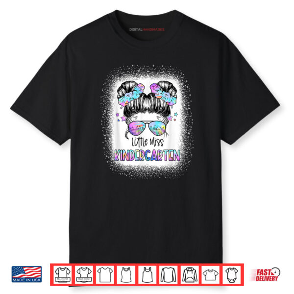 Little Miss Kindergarten First Day Of School 1st Day Girls Shirt