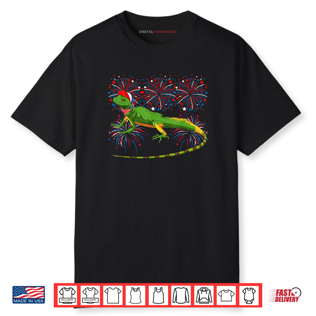 Lizard 4th Of July American Flag Fireworks Costume Animal Shirt Lizard 4th Of July American Flag Fireworks Costume Animal Shirt
