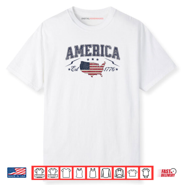 Love Jesus & America Too 4th of July Christian Shirt