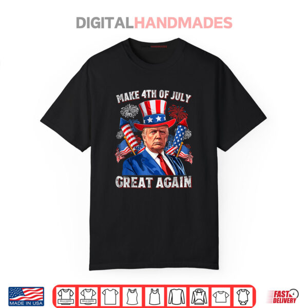 Make 4th of July Great Again Trump Firework Shirt