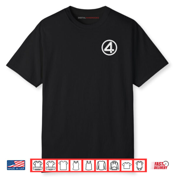 Marvel The Fantastic Four_ First Steps Left Pocket 4 Logo Shirt