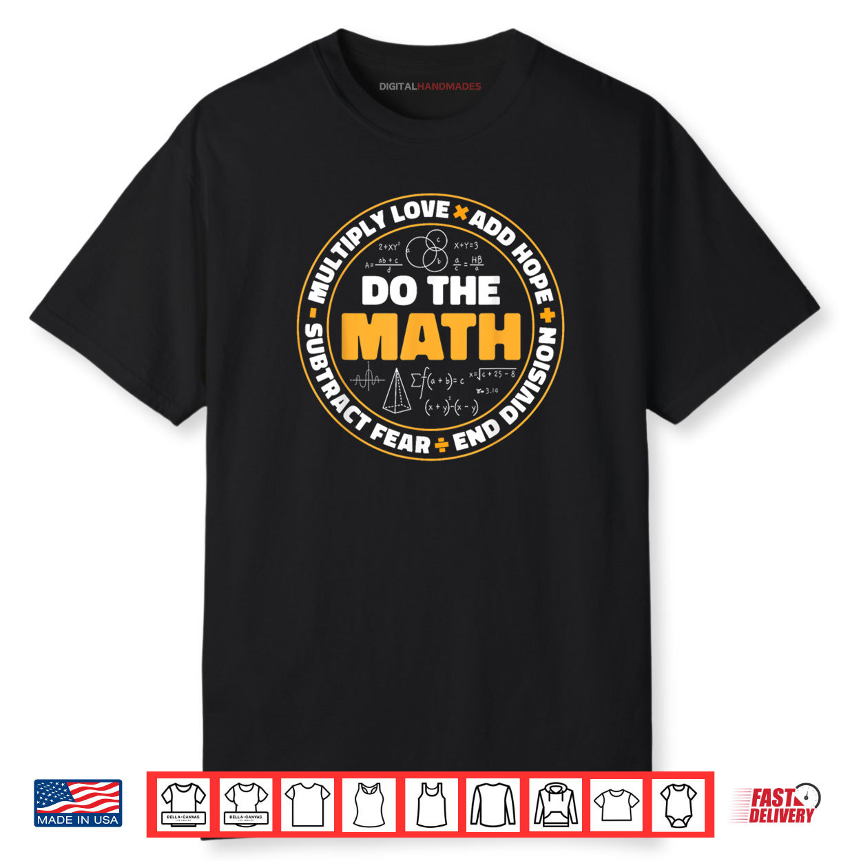 Math Multiply Love Add Hope Subtract Fear End Division Shirt Math Multiply Love Add Hope Subtract Fear End Division Shirt