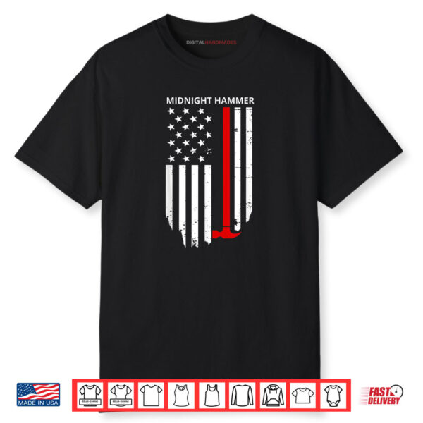Midnight Hammer B 2 Stealth Jet Operation USA Flag Shirt