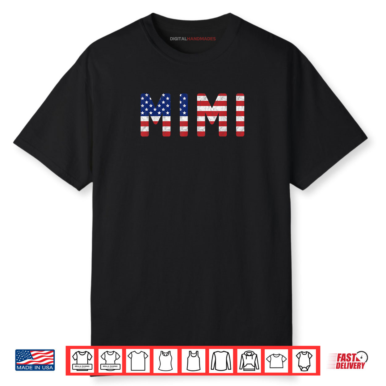 Mimi American Flag Design 4th of July USA Patriotic Shirt Mimi American Flag Design 4th of July USA Patriotic Shirt