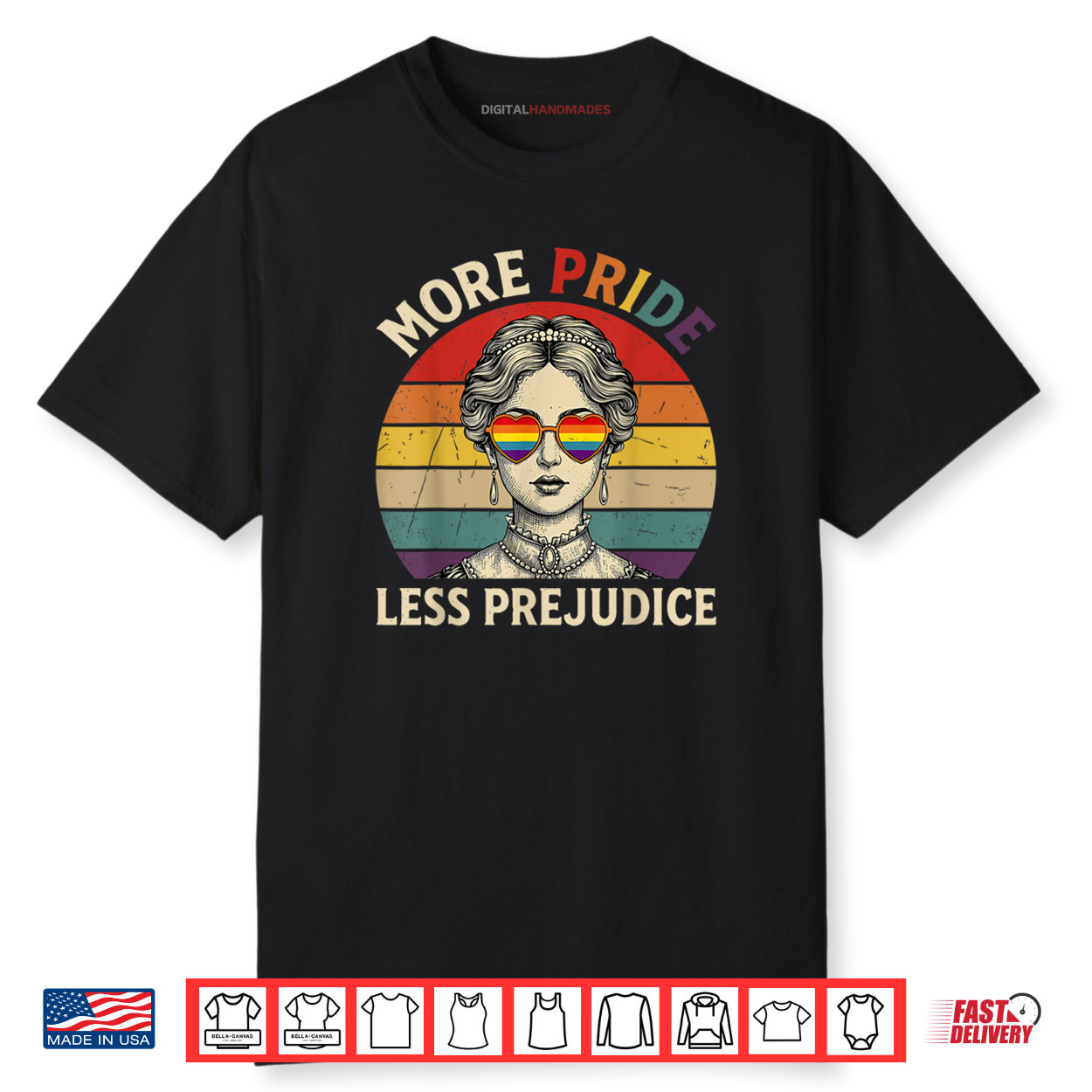 More Pride Less Prejudice Pride Month LGBTQ Gay Lesbian Shirt More Pride Less Prejudice Pride Month LGBTQ Gay Lesbian Shirt
