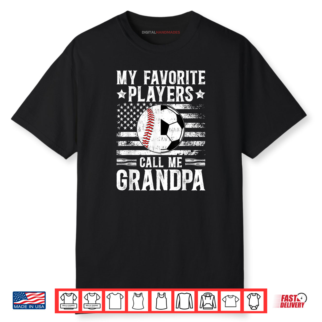 My Favorite Players Call Me Grandpa Soccer Baseball Grandpa Shirt My Favorite Players Call Me Grandpa Soccer Baseball Grandpa Shirt