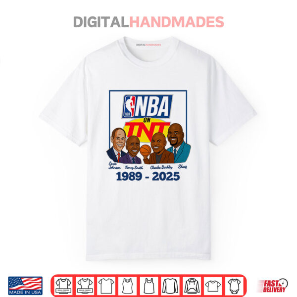 NBA On TNT Basketball TV Show 1989 2025 Caricatures Shirt