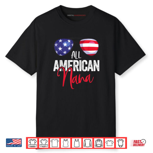 Nana Family Matching 4th of July American Flag Shirt