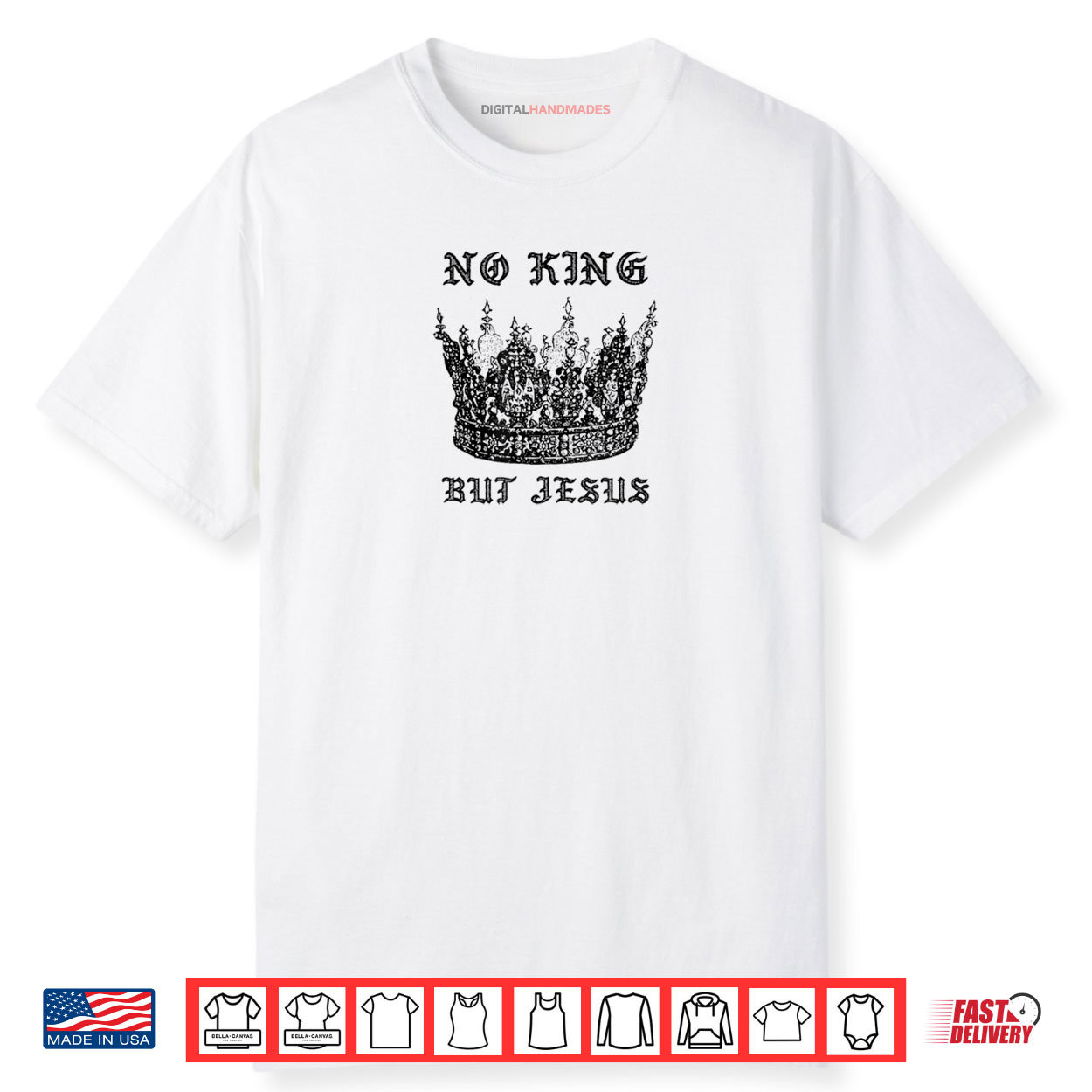No King But Jesus Christmas Worship Shirt No King But Jesus Christmas Worship Shirt