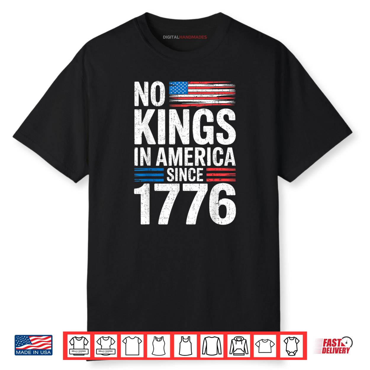 No Kings In America Shirt Rejecting Kings Patriotic USA Shirt No Kings In America Shirt Rejecting Kings Patriotic USA Shirt