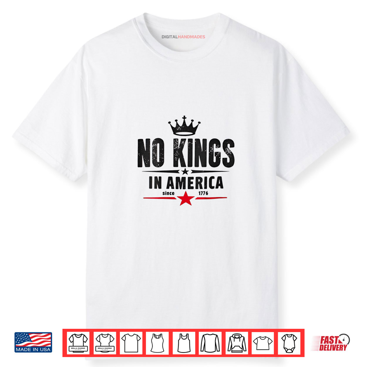 No Kings In America Since 1776 Shirt