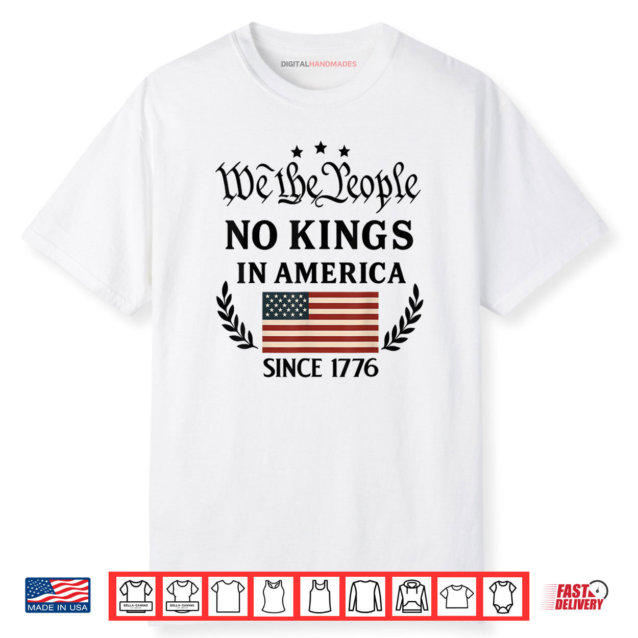 No Kings In America We The People Political Shirt
