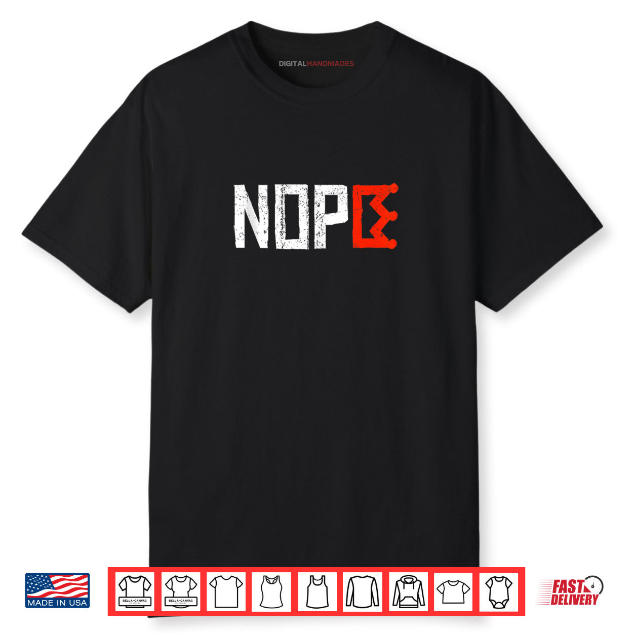 No Kings Nope Protest Sign Horizontal Shirt No Kings Nope Protest Sign Horizontal Shirt