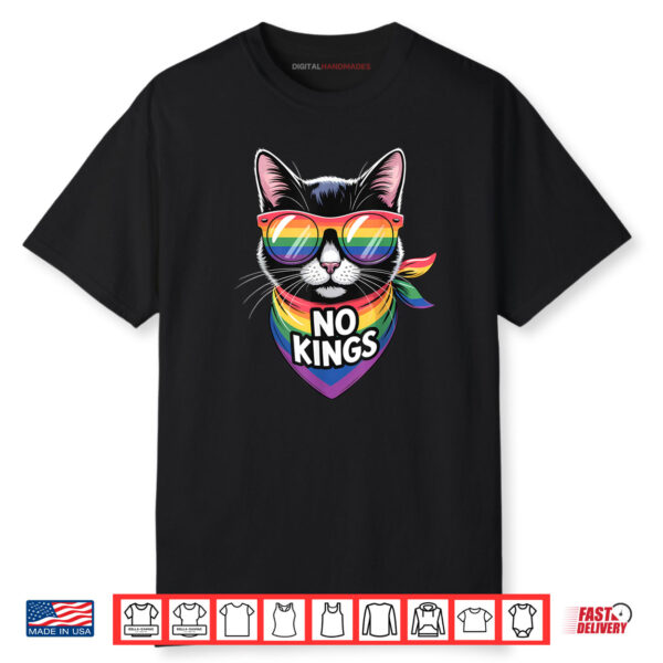 No Kings Pride Cat Shirt