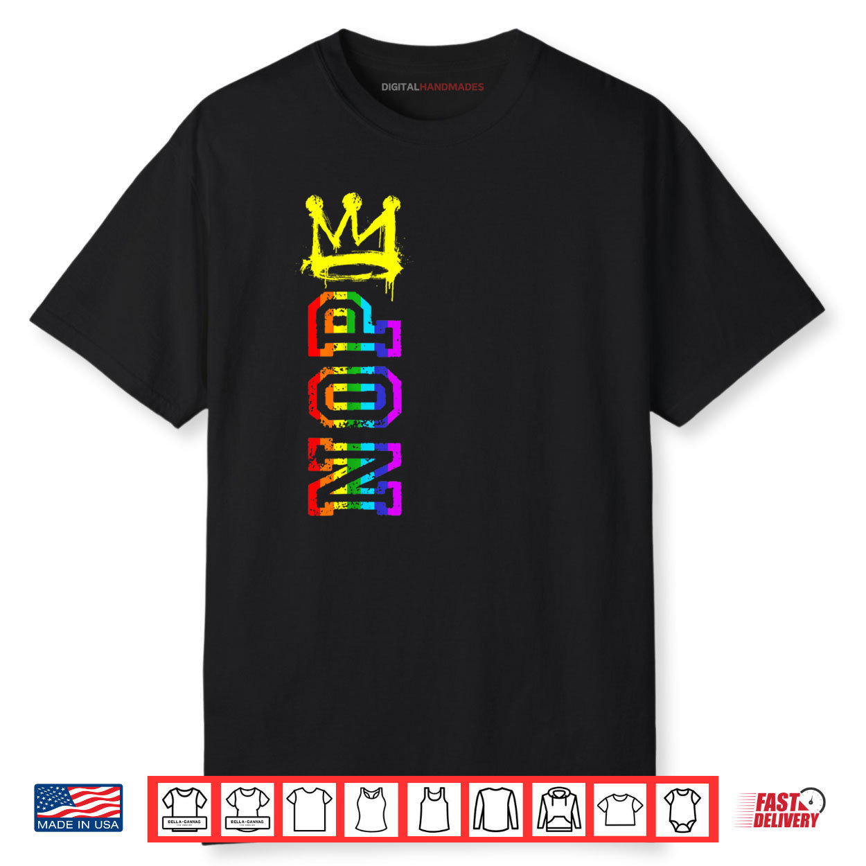No Kings Protest Sign Vertical LGBT Pride Shirt No Kings Protest Sign Vertical LGBT Pride Shirt