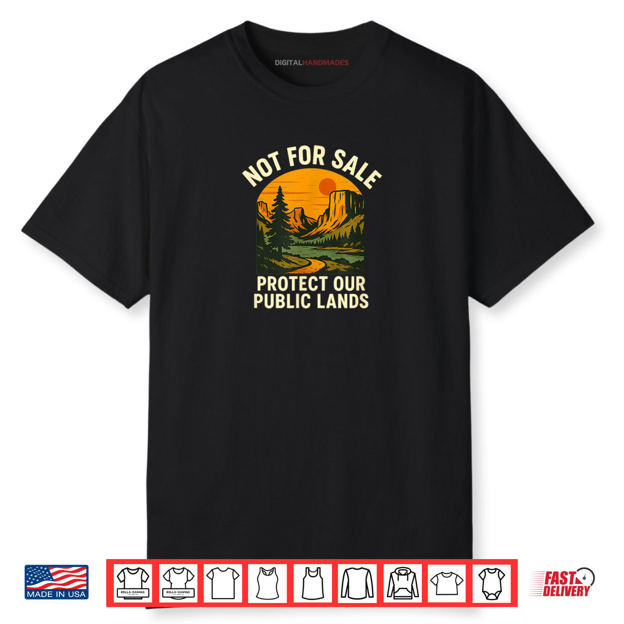 Not For Sale Protect Our Public Lands Save Nature Shirt