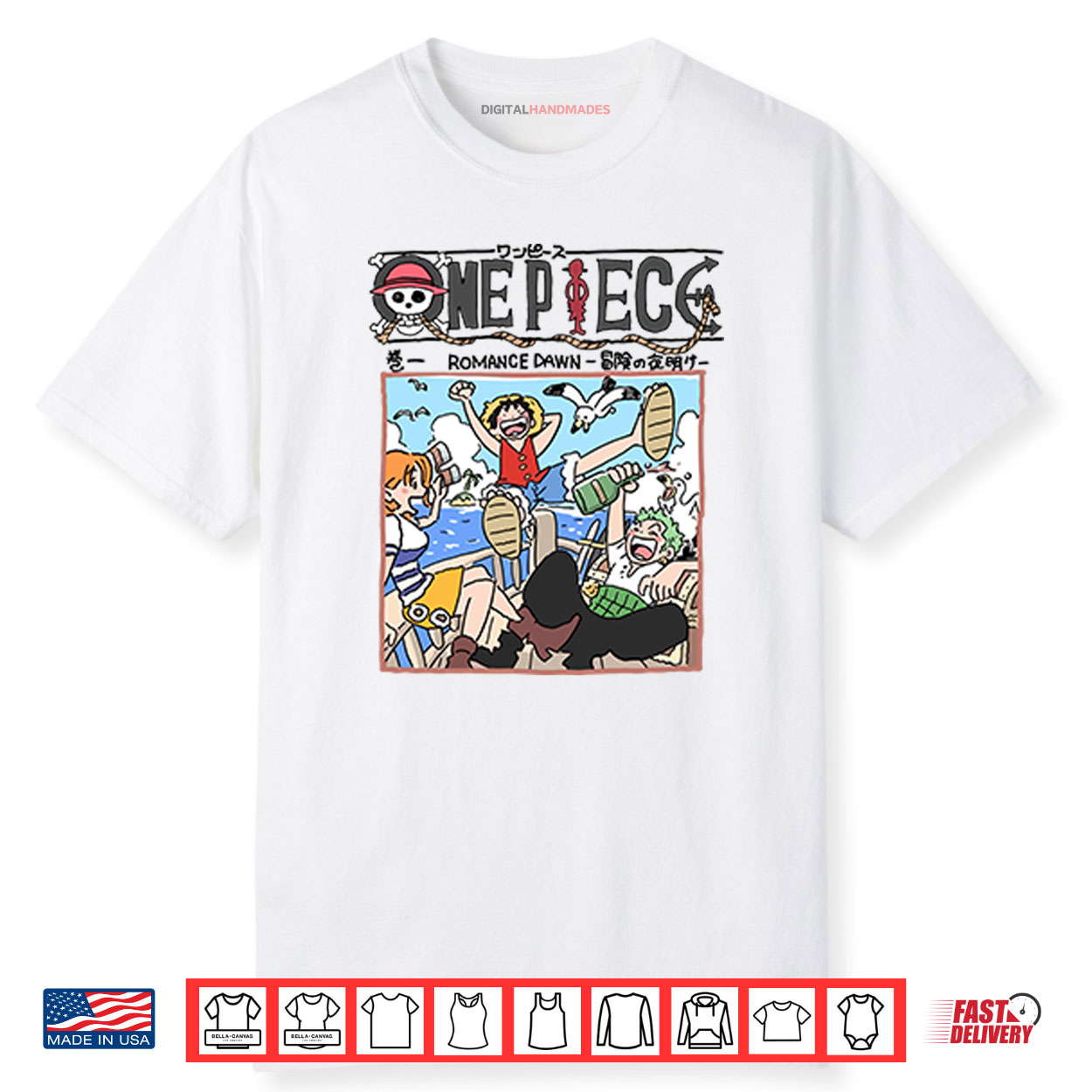 One Piece Romance Dawn Shirt One Piece Romance Dawn Shirt