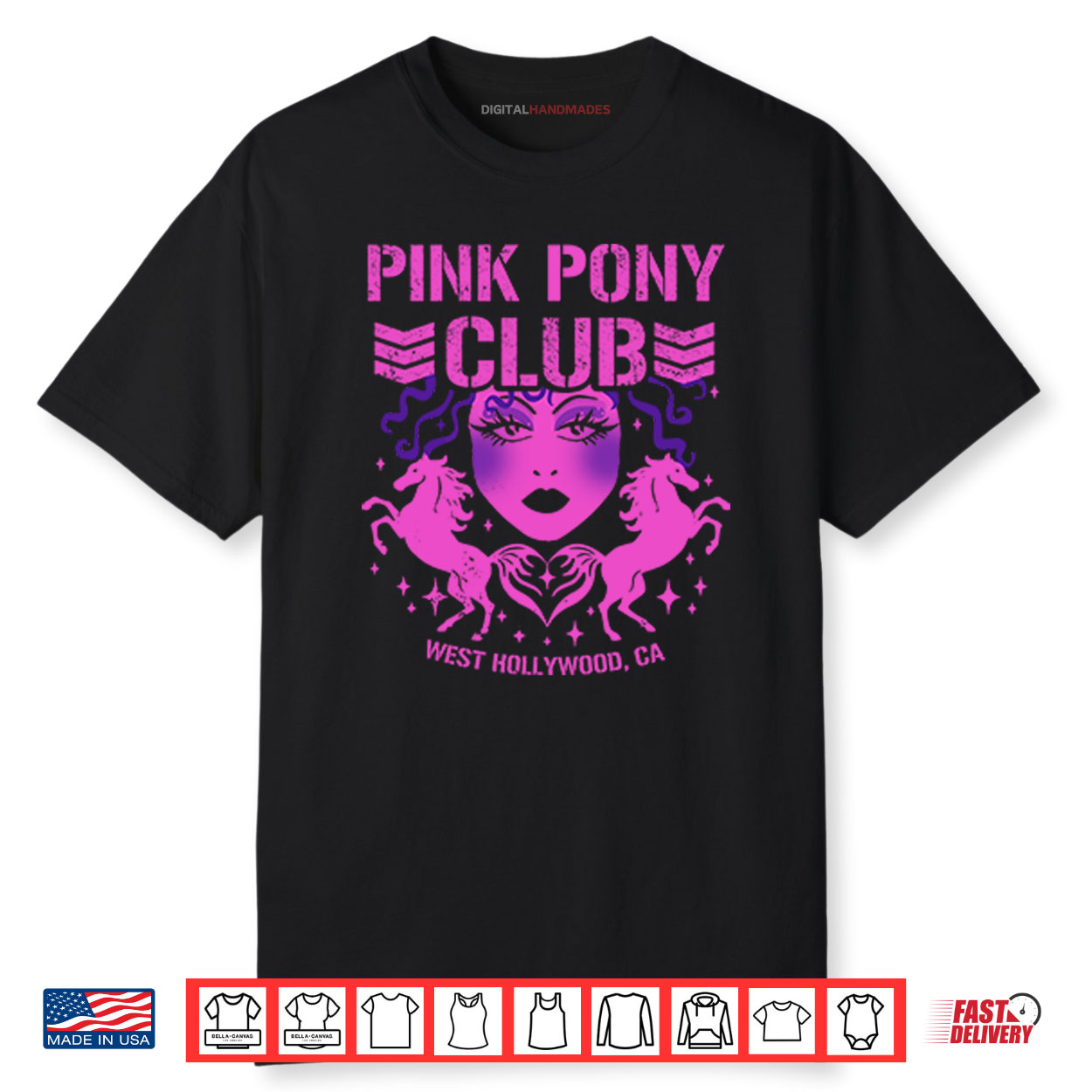 Pink Pony Club West Hollywood CA Shirt Pink Pony Club West Hollywood CA Shirt