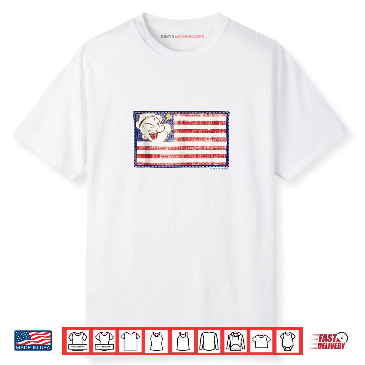 Popeye Patriotic Flag 4th of July Shirt Popeye Patriotic Flag 4th of July Shirt