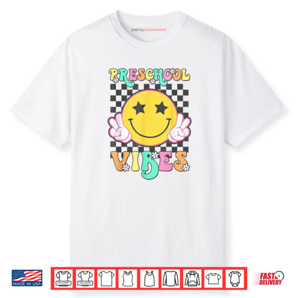 Preschool Vibes Smile Face Back to School Preschool Shirt