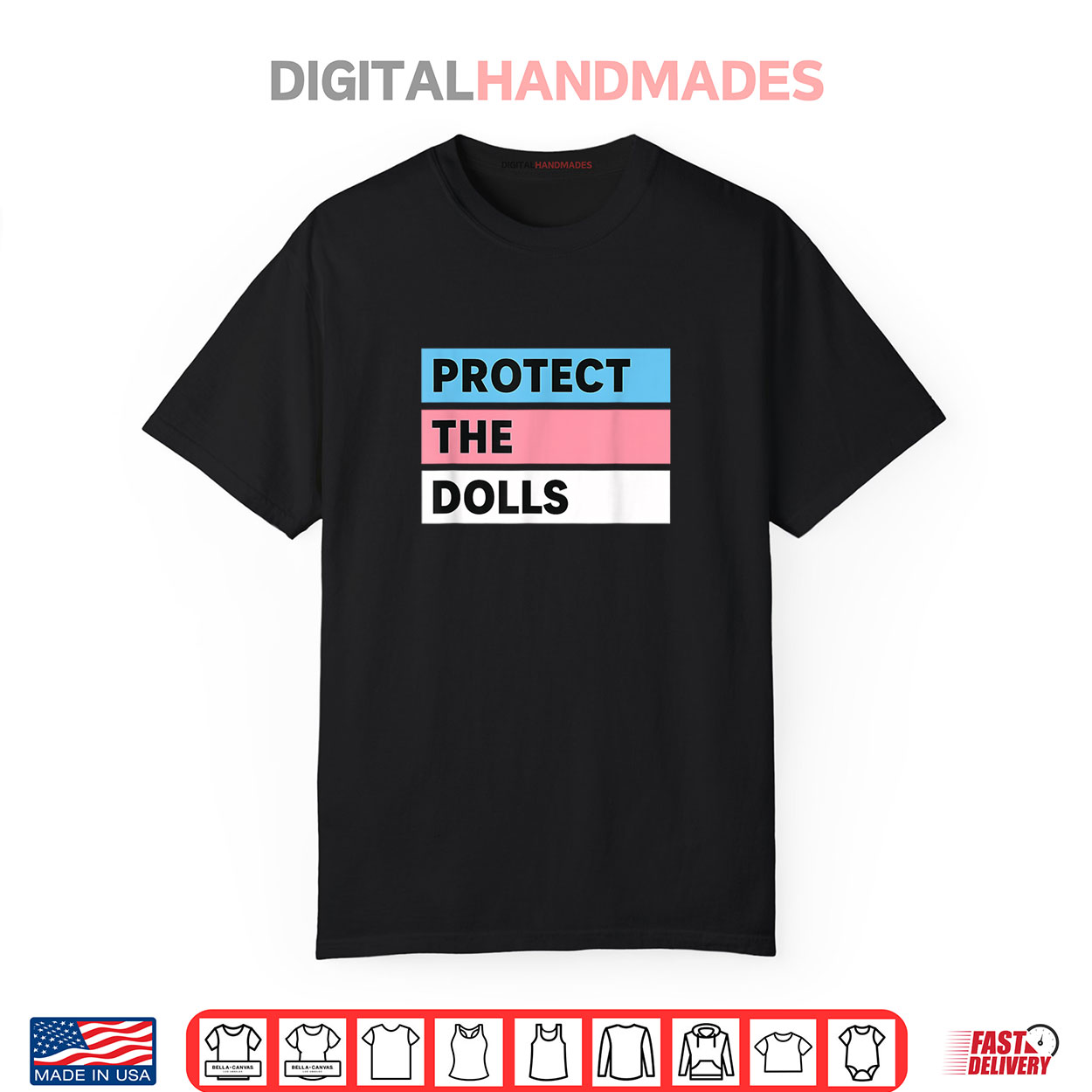 Protect the Dolls Trans Pride Flag Solidarity Shirt Protect the Dolls Trans Pride Flag Solidarity Shirt