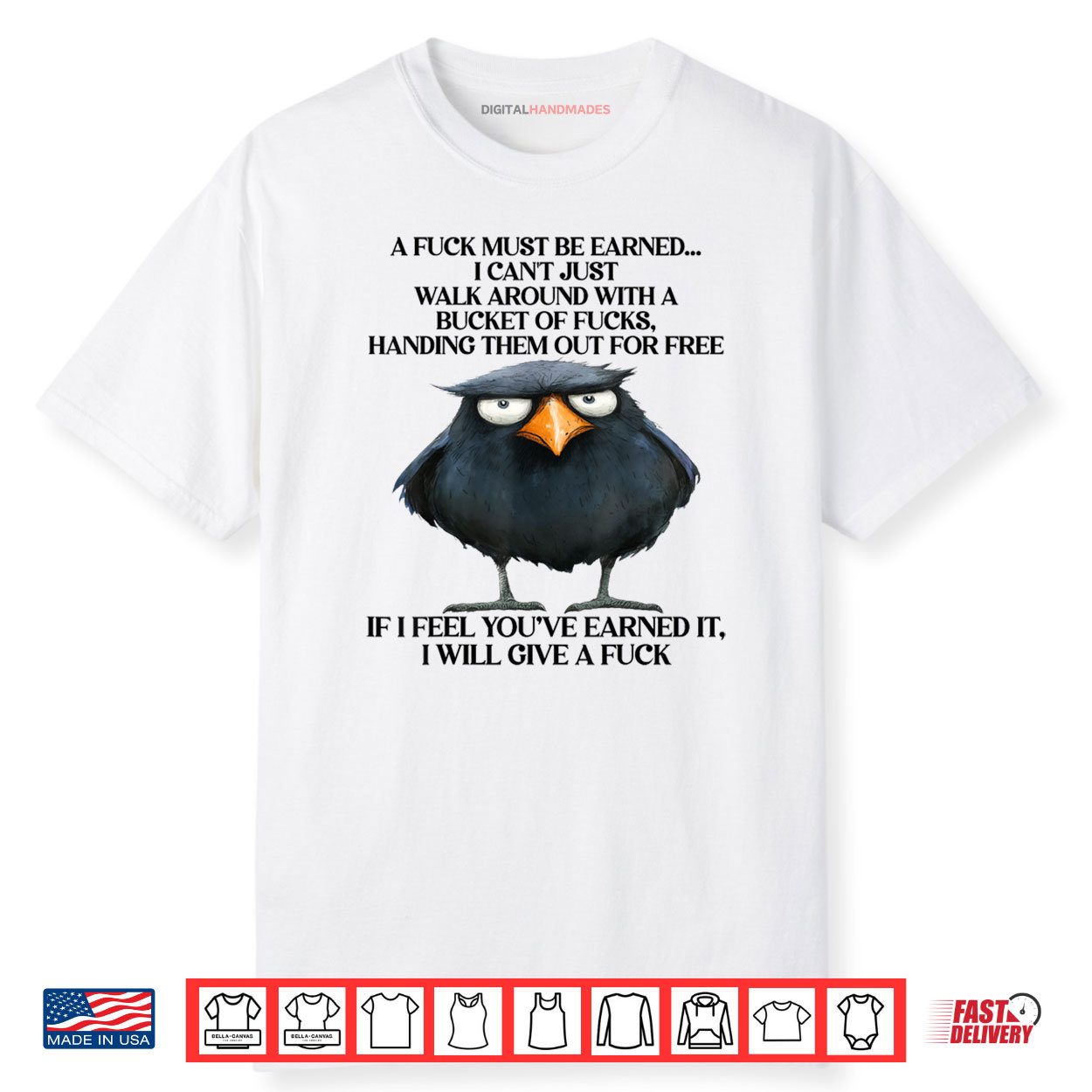 Raven A Fuck Must Be Earned I Can’t Just Walk Around With A Shirt