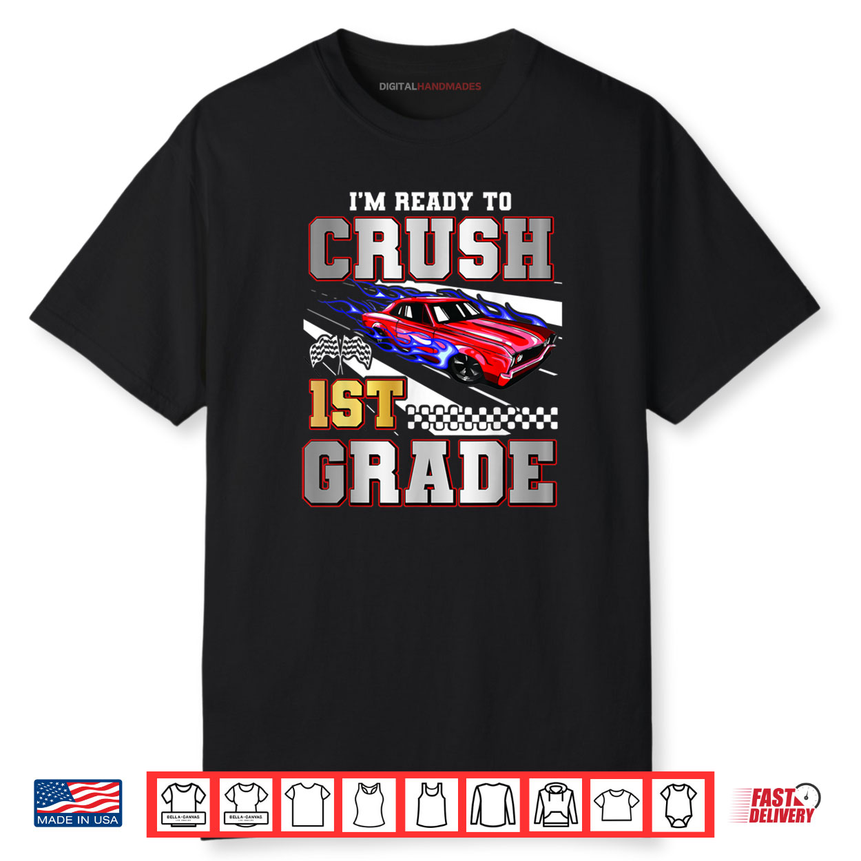 Ready To 1st Grade Racing Cars Video Game Back To School Shirt Ready To 1st Grade Racing Cars Video Game Back To School Shirt