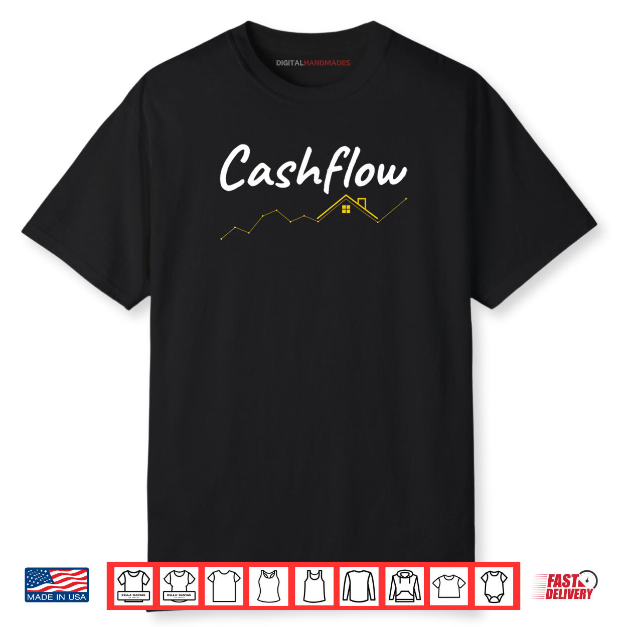 Real Estate Investor Art Cashflow Real Estate Shirt
