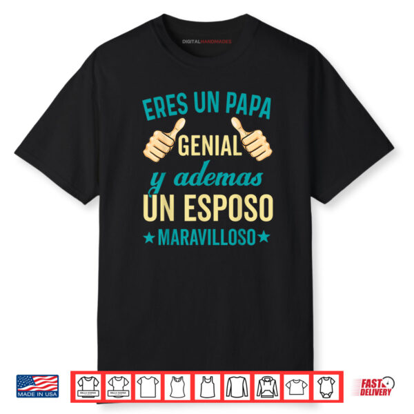 Regalos Para Papa Dia Del Padre Camiseta Mejor Papa Mundo Shirt