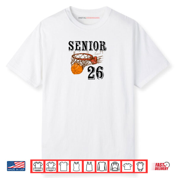 Senior 2026 Basketball Back To School Graduation Shirt