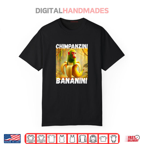 Shimpanzini Bananini Italian Brainrot Chimpanzee and Banana Shirt
