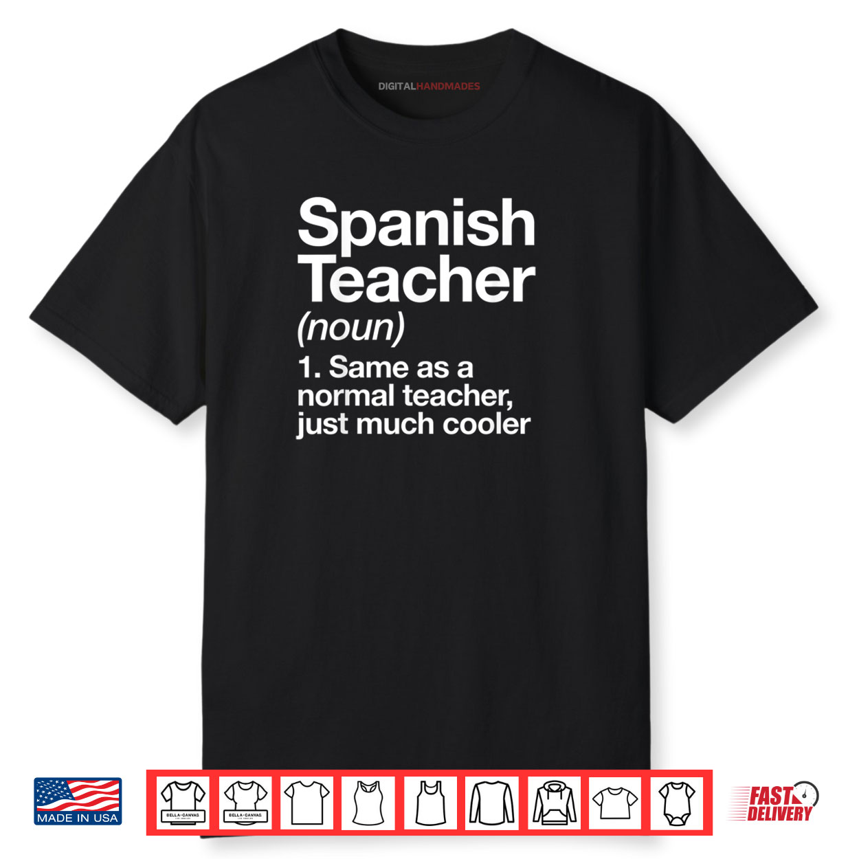 Spanish Teacher Definition Funny Back To School First Day Shirt Spanish Teacher Definition Funny Back To School First Day Shirt