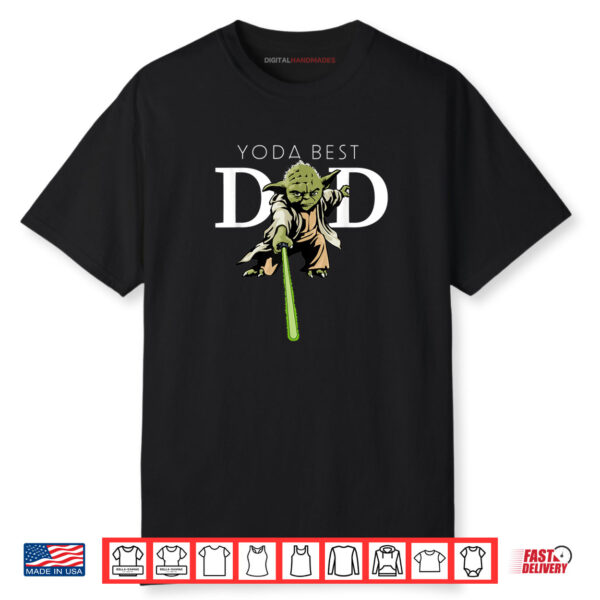 Star Wars Yoda Lightsaber Best Dad Father’s Day Shirt