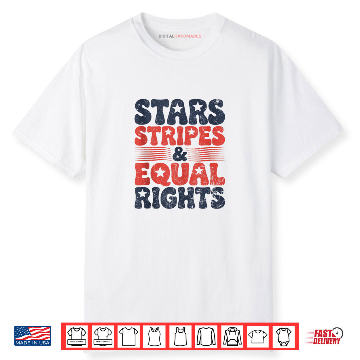 Stars Stripes And Equal Rights 4th Of July Women’s Rights Shirt Stars Stripes And Equal Rights 4th Of July Women’s Rights Shirt