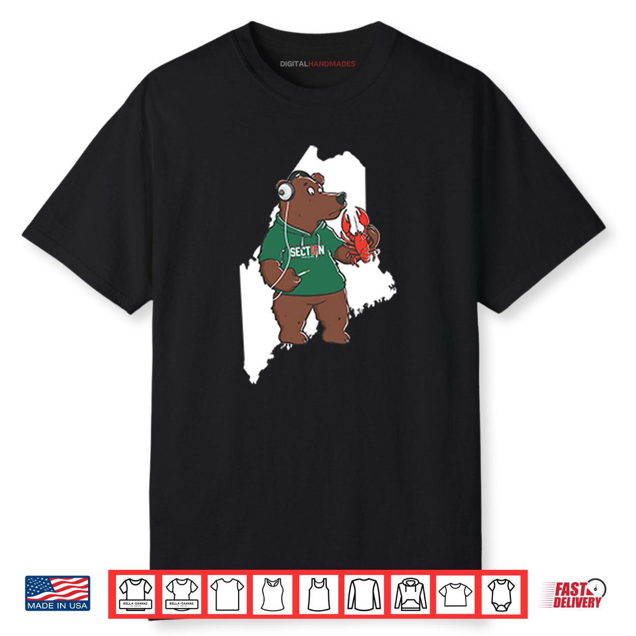 State Of Maine Bear Section Shirt State Of Maine Bear Section Shirt