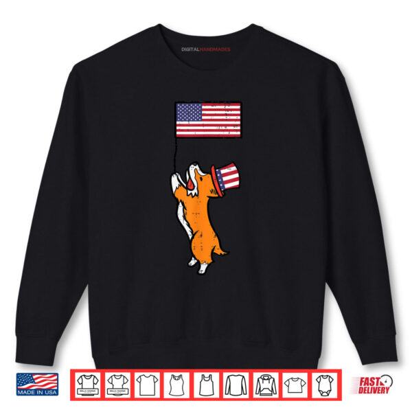 4th Of July Corgi Dog US Flag Patriotic Pet Shirt 1 Sweatshirt 4th Of July Corgi Dog US Flag Patriotic Pet Shirt