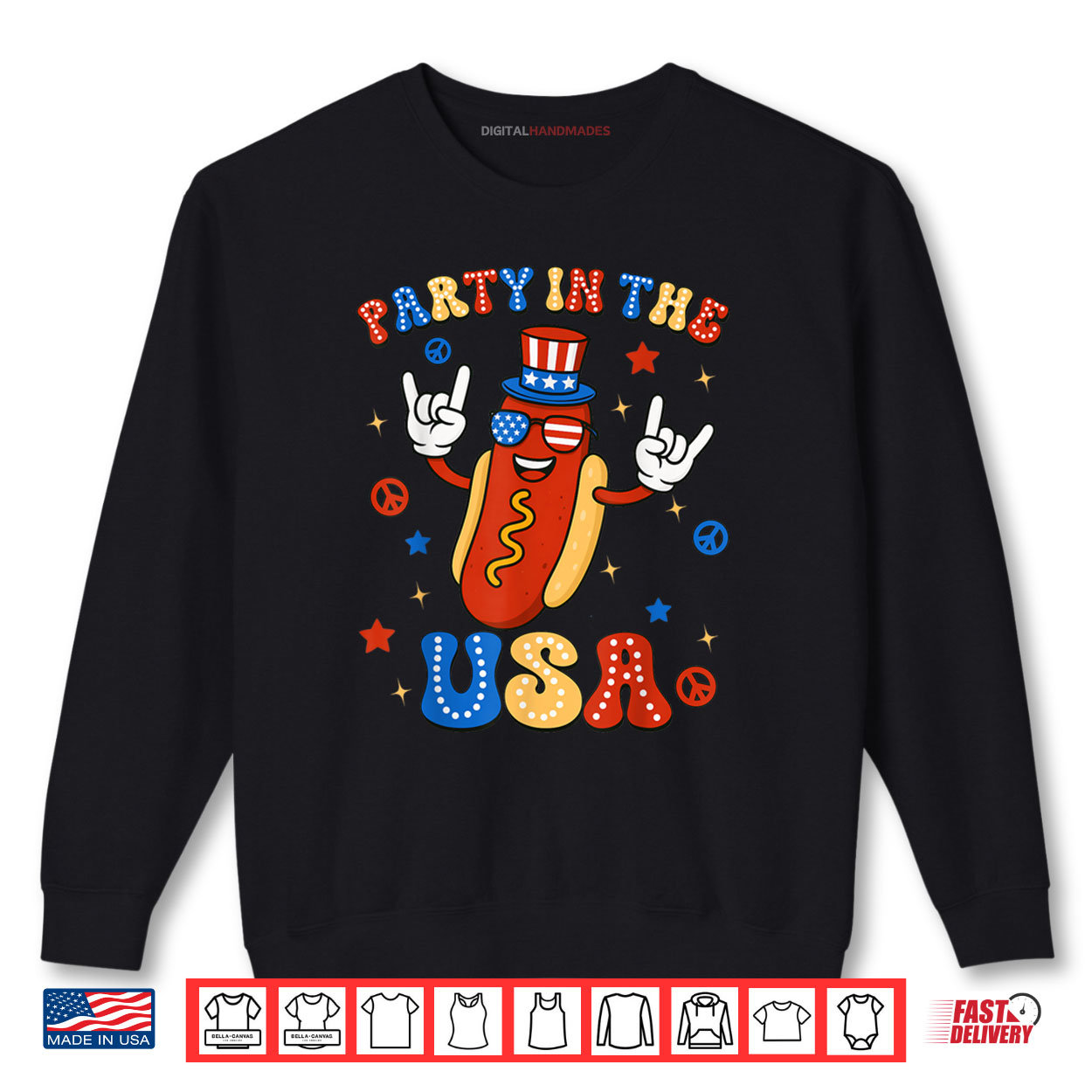 4th Of July Party In The USA HotDog Lover USA Flag Shirt 4th Of July Party In The USA HotDog Lover USA Flag Shirt