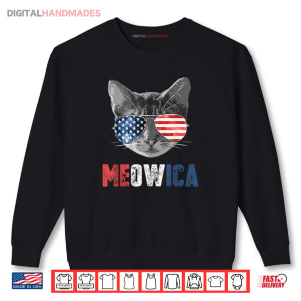 4th of July Shirt Meowica American Flag Cat Shirt 1 Sweatshirt 4th of July Shirt Meowica American Flag Cat Shirt
