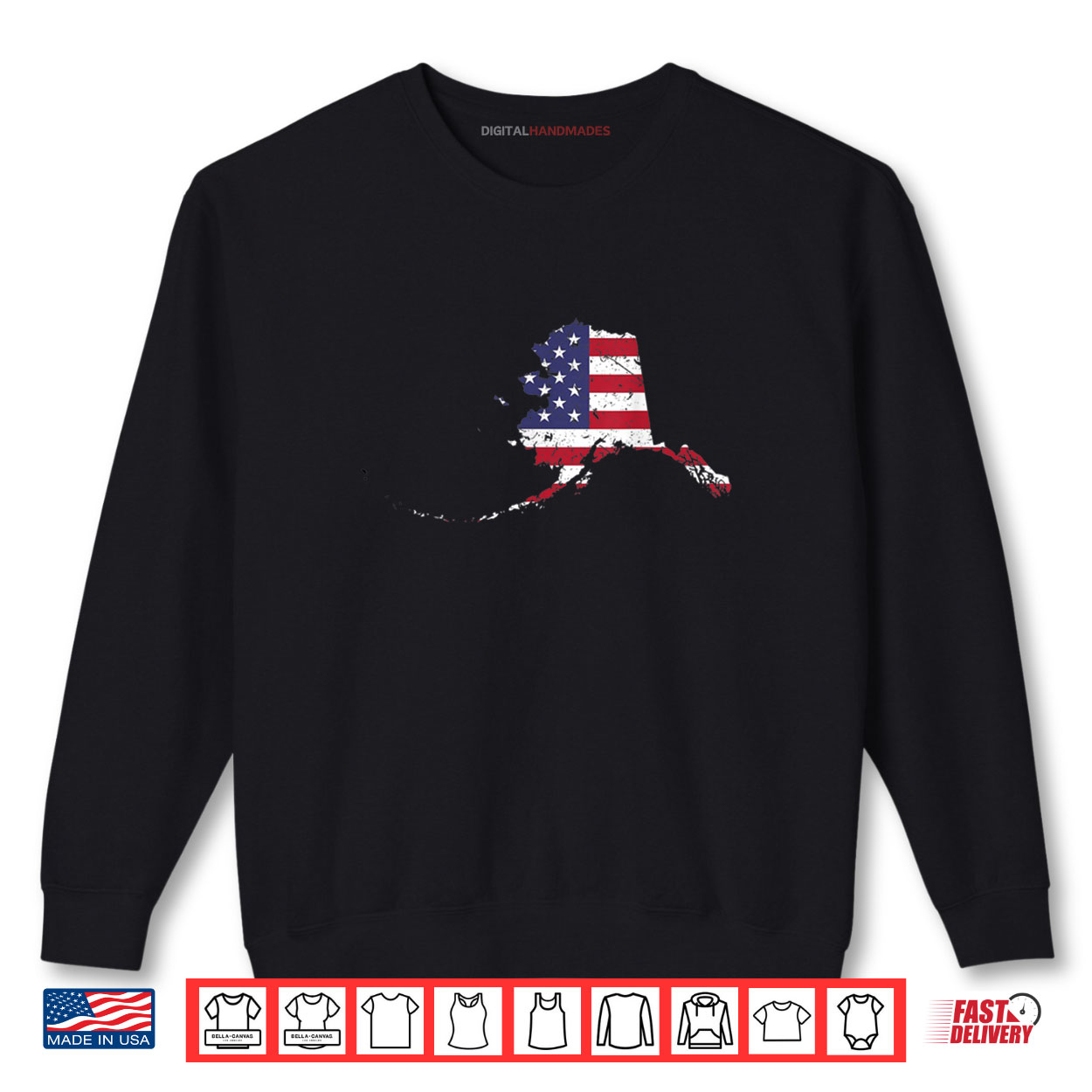 Alaska Map State American Flag 4th Of July Pride Shirt Alaska Map State American Flag 4th Of July Pride Shirt