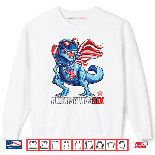 Sweatshirt Amerisaurus TRex Dinosaur 4th of July Shirt