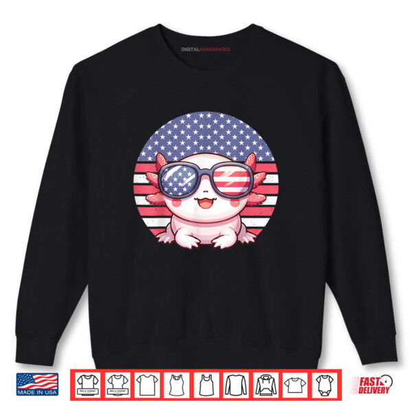 Axolotl American Flag 4th of July Axolotl Shirt 1 Sweatshirt Axolotl American Flag 4th of July Axolotl Shirt digitalhandmades